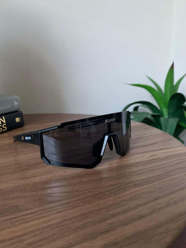 Black UV400 SCVCN Sports Glasses
