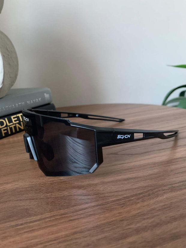 Black UV400 SCVCN Sports Glasses