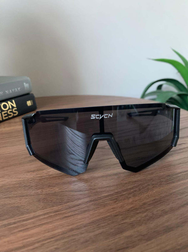 Black UV400 SCVCN Sports Glasses